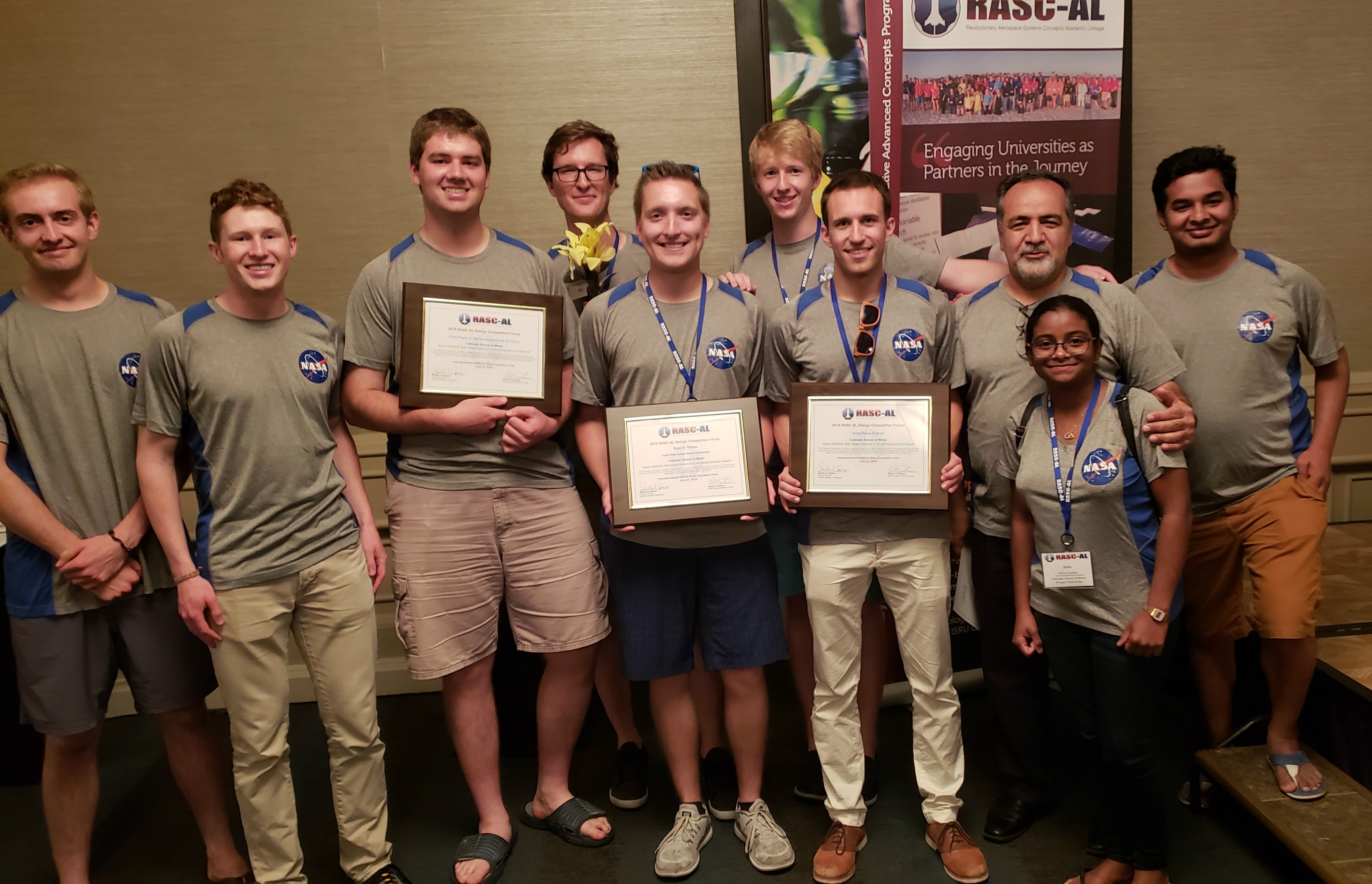 Mines team wins NASA RASC-AL deep space competition